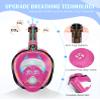 Greatever G2 Snorkeling Gear for Adults 2PCS, Full Face Snorkel Mask with Dry Top Snorkel,Anti-Leak & Anti-Fog Snorkel Mask Adult,Foldable Snorkeling Mask with Camera Mount mesh Bag view 2