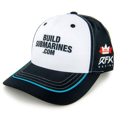 Checkered Flag Sports Brad Keselowski 2024 BuildSubmarines Uniform Pit Hat Black/White