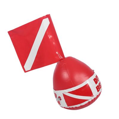SPYMINNPOO Diving Signal Floater, PVC Inflatable Signal Floater with Dive Flag Diving Marker Diving Buoy Ball for Diving Enthusiasts, SPYMINNPOO0s9gh473mf