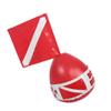SPYMINNPOO Diving Signal Floater, PVC Inflatable Signal Floater with Dive Flag Diving Marker Diving Buoy Ball for Diving Enthusiasts, SPYMINNPOO0s9gh473mf view 1