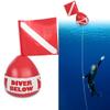 SPYMINNPOO Diving Signal Floater, PVC Inflatable Signal Floater with Dive Flag Diving Marker Diving Buoy Ball for Diving Enthusiasts, SPYMINNPOO0s9gh473mf view 3