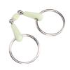 Asixxsix Ring Snaffle Bit, Stainless Steel Horse Mouth Bit Practical Loose Ring Bit Middle Horse Riding Snaffle Bit Flexible Horse Snaffle Bit for Horse Training and view 4