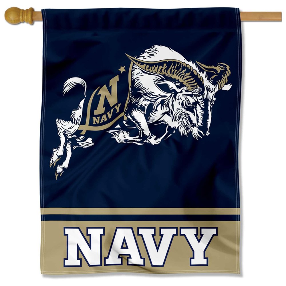 US Navy Midshipmen Wordmark Logo House Flag Banner