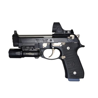 Hammy3DPrints Mount for Beretta M9 / 92 - Wall | Pistol Holder Handgun Storage Rack (Facing Left, Drywall Anchors with Screws)