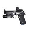 Hammy3DPrints Mount for Beretta M9 / 92 - Wall | Pistol Holder Handgun Storage Rack (Facing Right, Self-Tapping Stud Screws) view 1