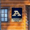 Akron Zips Wordmark Logo House Flag Banner view 3