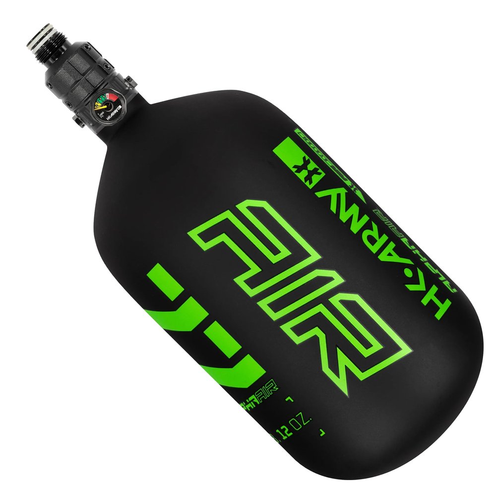 HK Army HPA Paintball Tank - Lightweight Pro Alpha Air Carbon Fiber Compressed Air Tank - 77ci/4500 psi Surge