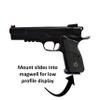 Hammy3DPrints Mount for Browning/FN Hi-Power Original - Wall | Pistol Holder Handgun Storage Rack (Facing Left, Self-Tapping Stud Screws) view 2