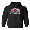 CornBorn Iowa State Cyclones Sweatshirt - Hooded Fleece Iowa State Basketball with Cy - Black - 4X view 1