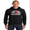 CornBorn Iowa State Cyclones Sweatshirt - Hooded Fleece Iowa State Basketball with Cy - Black - 4X view 2