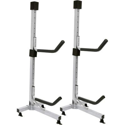Malone Atlas 2 Kayak Freestanding Storage Rack, Silver