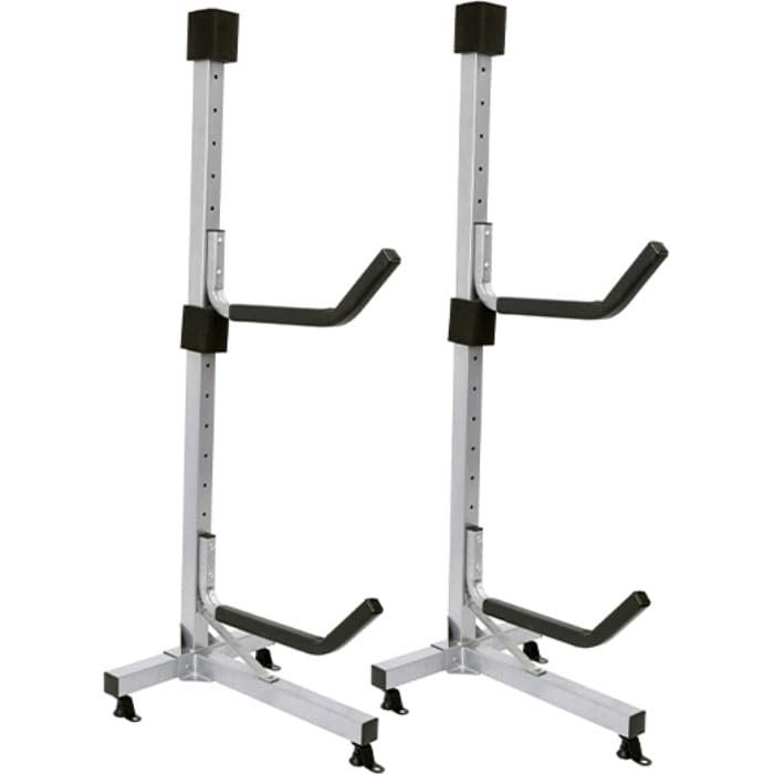 Malone Atlas 2 Kayak Freestanding Storage Rack, Silver