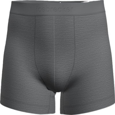 Icebreaker Mens Merino Blend 125 Cool-Lite Anatomica Boxers - Gritstone Heather - Medium