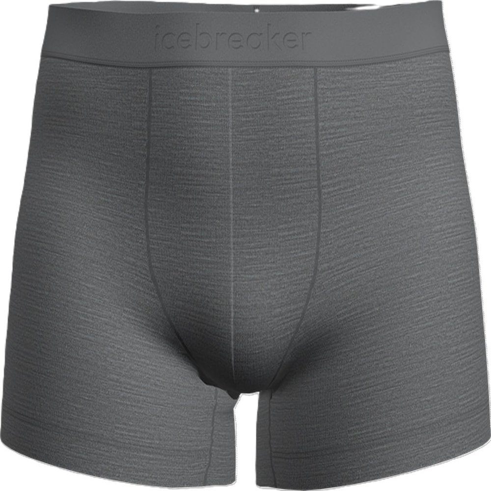 Icebreaker Mens Merino Blend 125 Cool-Lite Anatomica Boxers - Gritstone Heather - Medium