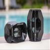 Hydro Tone 3D Design Water Weights Pool Exercise Functional Strength Training Variable Resistance - Quick Start Guide - Black Pair view 1