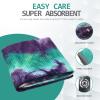 Eunzel 2 Pack Yoga Towel,Hot Yoga Mat Towel with Grip Dots Sweat Absorbent Non-Slip for Hot Yoga, Pilates and Workout 24" x72Purple & Blue/Green & Purple (2 Pack) view 3