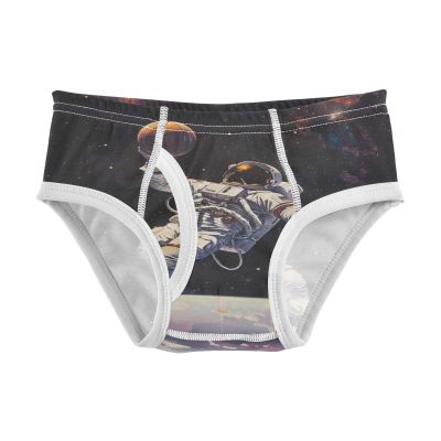 ALAZA Cute Astronaut Basketball Stylish Boys' Briefs Soft Underwear Available in Sizes 5t Multicolor