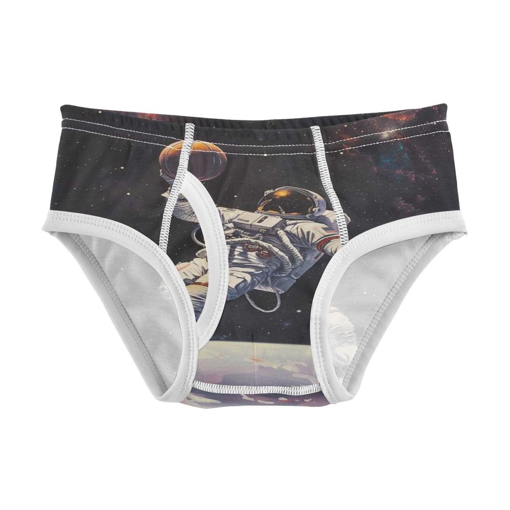ALAZA Cute Astronaut Basketball Stylish Boys' Briefs Soft Underwear Available in Sizes 5t Multicolor