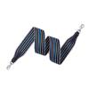 Canvas Wide Shoulder Strap Striped Double-sided Embroidery Motif Replacement Crossbody Bag Strap for Guitar Strap/DIY Bag (Color : Blue Silver Buckle, Size : 27.5in) view 1