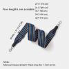 Canvas Wide Shoulder Strap Striped Double-sided Embroidery Motif Replacement Crossbody Bag Strap for Guitar Strap/DIY Bag (Color : Blue Silver Buckle, Size : 27.5in) view 3