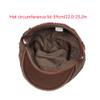 Katutude Men's Newsboy Cap Corduroy Flat Cap Golf Driving Hat Adjustable Newsboy Cap Fashion Cabbie Beret Cap White view 2