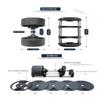 HAMEXLN Dumbells Automatically Adjust Men's Fitness Home Exercise Arm Strength In One Second Detachable Adjustable Dumbbells Dumbell Set, 32kg, Green view 2