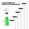 SAN LIKE Tent Poles for Tarp - 90 in Set of 4, Telescoping Canopy Poles for Rooftop Tents, Camping & Trekking, Awning view 2
