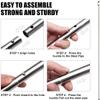 SAN LIKE Tent Poles for Tarp - 90 in Set of 4, Telescoping Canopy Poles for Rooftop Tents, Camping & Trekking, Awning view 3