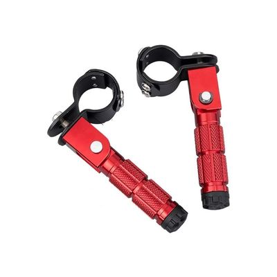 DAOTONG Motorcycle Foot Rests Electric Bicycle Folding Pedals Footpeg Pedals Electric Motor Pegs Foldable Passenger Pedal Modified For E Bikes Motor Scooter