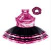 CHICTRY Kids Girls Shiny Sequined Ballet Tutu Dress Modern Jazz Latin Dance Costume Dancewear A1 Rose 10 Years view 4