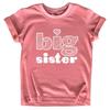 Big Sister Shirt Big Sister Announcement Toddler Shirts Girl Promoted Outfit Baby Girls Heart tee (US, Age, 18 Months, Mauve) view 1