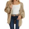 Maroway Women's Open Front Cardigan Soft Lightweight Sweater Coat Camel view 3