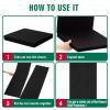 2 Pcs Dart Board Backing Felt Wall Tiles Cork Dart Board Backer Alternative Self-Adhesive Wall Protectors Square Backing Tiles (36 x 24 x 0.5 Inch,Black) view 4