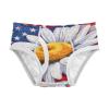 ALAZA Daisy Flower American Flag Boys' Briefs Soft Underwear Available in Sizes 5t Multicolor view 1