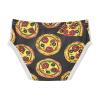 ALAZA Hipster Cartoon Pizza Black Boys' Briefs Soft Underwear Available in Sizes 2t view 2