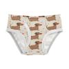 ALAZA Brown Dachshund Dog Polka Dots Boys' Briefs Soft Underwear Available in Sizes 6y view 1