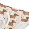 ALAZA Brown Dachshund Dog Polka Dots Boys' Briefs Soft Underwear Available in Sizes 6y view 4