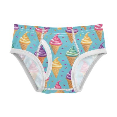 ALAZA Ice Cream on Blue Boys' Briefs Soft Underwear Available in Sizes 5t