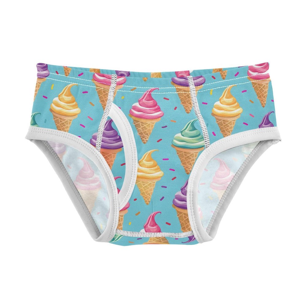 ALAZA Ice Cream on Blue Boys' Briefs Soft Underwear Available in Sizes 5t
