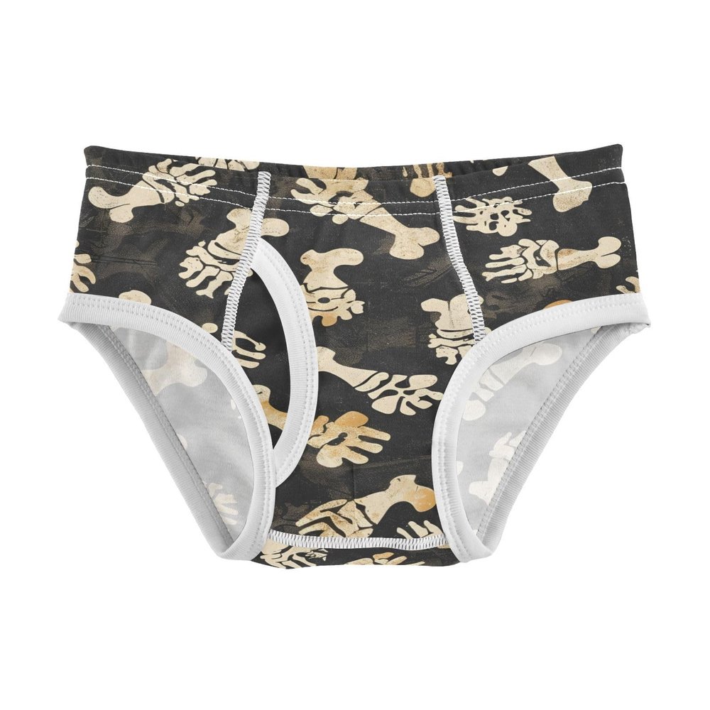 ALAZA Animal Footprint Dog Bone Retro Boys' Briefs Soft Underwear Available in Sizes 5t Multicolor