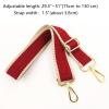 Women's Adjustable Replacement Wide Shoulder Strap Purse Crossbody Bag Strap Canvas Bag for Unisex Handbag Belts Strap (Color : Beige green, Size : 29.5-51in) view 2