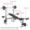 HAMEXLN Home Sit-ups Multifunctional Training Indoor Weightlifting Dumbbell The Rack Workout 50, 116*45*17cm, Black view 4