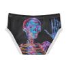 ALAZA Sugar Skull on Black Boys' Briefs Soft Underwear Available in Sizes 5t view 3