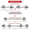 HAMEXLN Dumbells Dumbbell Set, Adjustable Weight Set Metal Links Used as Barbell, Chrome Weights Home Gym Workout Training Dumbell Set, 25kg, Silver view 2