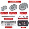 HAMEXLN Dumbells Dumbbell Set, Adjustable Weight Set Metal Links Used as Barbell, Chrome Weights Home Gym Workout Training Dumbell Set, 25kg, Silver view 4