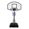NineFit Basics Portable Poolside Basketball Hoop System Basketball Hoop for Pool Height Adjustable 3.1ft-4.7ft with 36"" Backboard for Indoor Outdoor Use, Black view 3