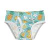 ALAZA Pineapple Cup Blossom Flower Blue Boys' Briefs Soft Underwear Available in Sizes 6y view 1