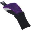 Andux 6pcs/Set Golf Club Head Covers Woods Drivers Fairway Hybrid Set Long Neck (3 Hybrid + 3 Woods) (Black/Purple) view 3