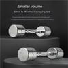 HAMEXLN Dumbells Stainless Steel Dumbbells Electroplated Pure Steel Dumbbells For Men And Women 1-10kg Fitness Dumbbells Dumbell Set, 6kg, Silver view 3