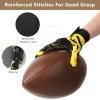 Goporoy Youth Football Gloves for Kids Excellent Grip Football Receiver Gloves, ICY Gold Youth XS/S view 2